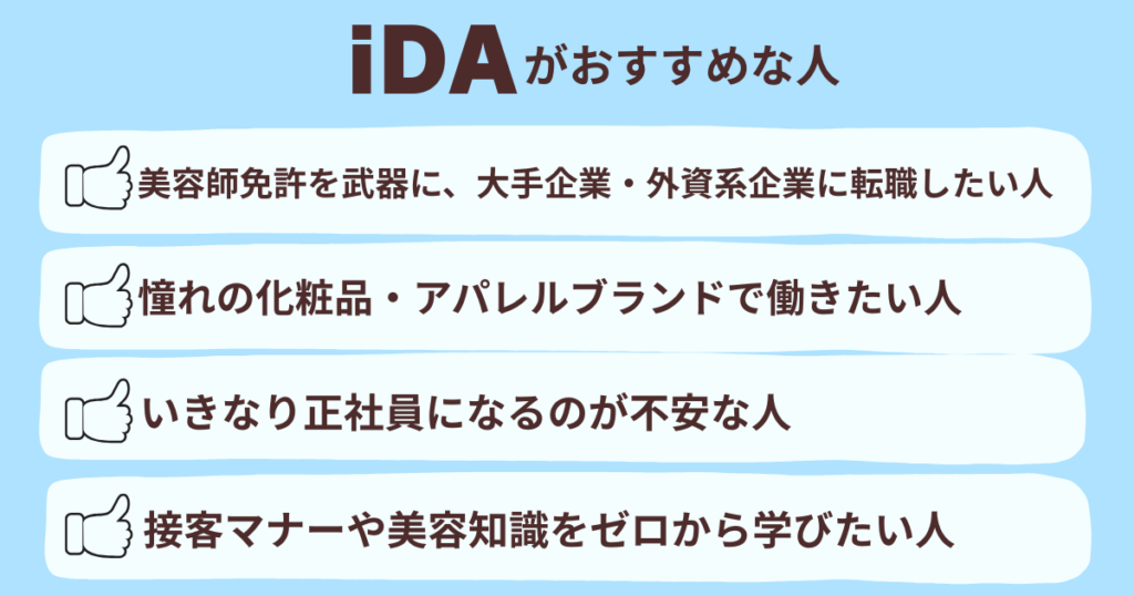 iDAがおすすめな人が書かれた見出し画像